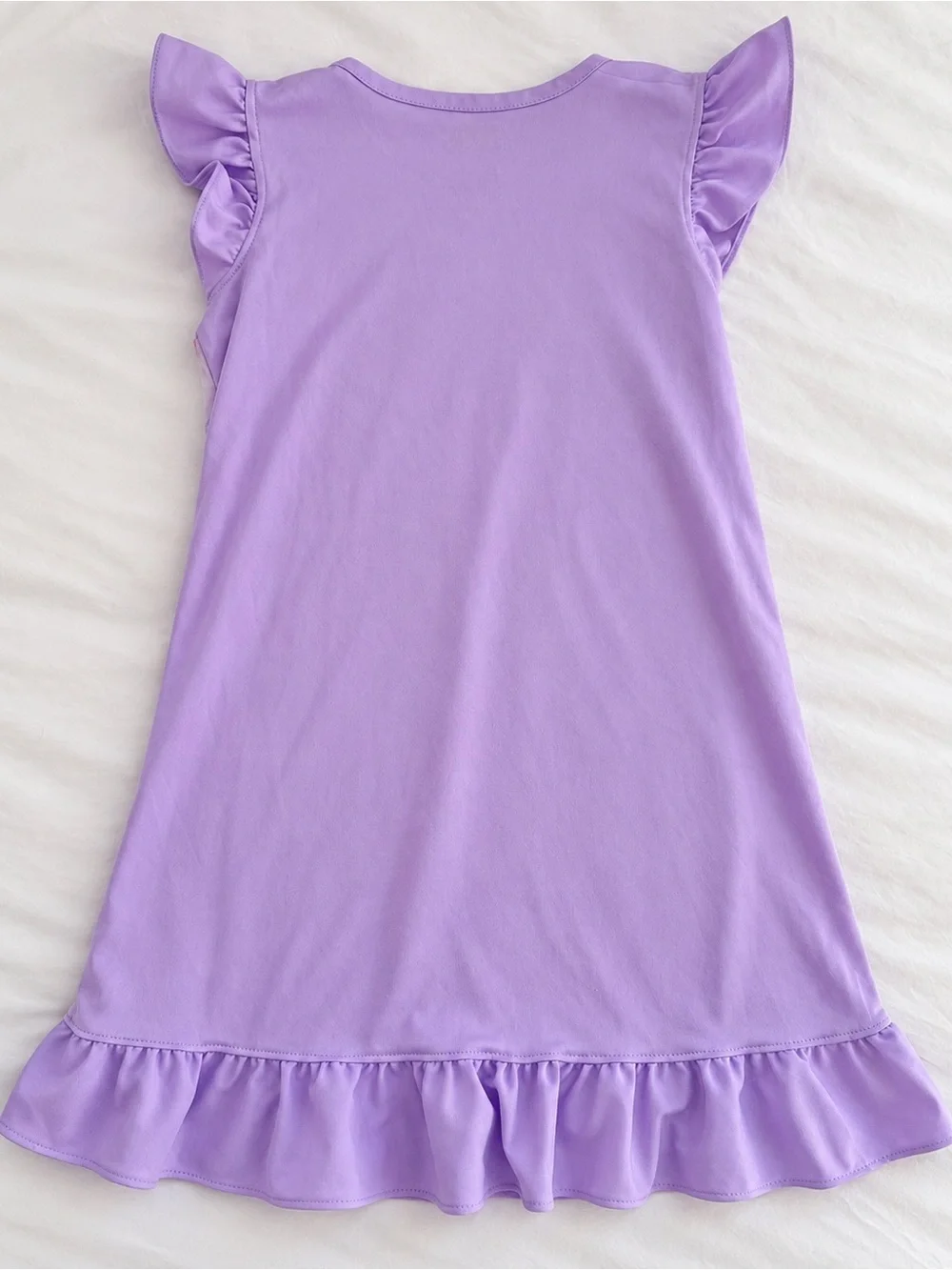 DreamWorks Gabby’s Dollhouse Purple Ruffle Nightgown Pajamas Size 6 / 6X